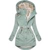 Generisch Cappotto invernale da donna, lungo, invernale, con calda imbottitura, parka invernale, giacca parka invernale, giacca parka alla moda, giacca buffer, cerniera classica, trapuntata, giacca