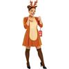 Fun Shack Costume Renna Donna, Costume Natalizio Halloween Donna, M | Abito con Coda, Cerchietto con Corna & Choker, Stile Natalizio, Perfetto per Halloween, Ideale per Travestirsi