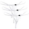 Faringoto Slip da Uomo in Rete Trasparente con Tasca, Perizoma Bikini con Inserto in Rete, Mutande Basse e Traspiranti per Uomo, 3bianco, Grande