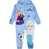 Disney Pigiama Inter Frozen, Pigiama Bambina Elsa E Anna, Pigiama Intero Pile
