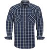 Rankitutu Camicia western da uomo con bottoni a pressione, vestibilità regolare, a quadri, a maniche lunghe, casual