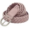 styleBREAKER Cintura intrecciata sottile da donna in similpelle, / Rosé