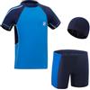 KAKU NANU Costume da Bagno Ragazzo Bambino Costumi Mare Pantaloncini Cuffia Piscina Maglietta Anti UV 5 6 Anni