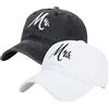 XYIYI Confezione da 2 Cappelli da Baseball Vintage Lavati Unisex, Cappello da Golf per Papà, Cappello Regolabile Classico a Profilo Basso e Semplice per Uomo e Donna, taglia unica