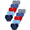 LOREZA ® 10 Slip Bambino in Cotone Ragazzi Intimo Mutande 2-13 Anni