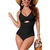 SHEKINI Spalline Incrociate Costume da Bagno Intero da Donna Cutout Costumi Intero Donna