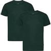 DANISH ENDURANCE Maglia Termica Uomo, 100% Merino, Pacco da 1 o 2, Verde Scuro, XXL