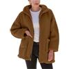 HAOLEI Felpa Donna Pile Invernale Caldo con Cerniera Giacca da Camera Donna Corta Senza Cappuccio Giacche Invernale con Pile Tinta Unita Maglia Peloso Sherpa Giubbotto Fleece Comoda