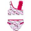 Hello Kitty Bikini per Bambine, Costume da Bagno Due Pezzi per Ragazze, Taglie 3 ai 7 Anni (IT, età, 4 Anni, Regular, Fuchsia)