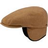 Stetson Kent Wool Copriorecchie Coppola Uomo Made in EU Cachemire Berretto con Visiera Autunno/Inverno