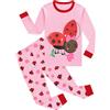 EULLA Pigiami per bambini ragazze a maniche lunghe invernali set in cotone motivo sirena unicorno principessa gatto dino 2 pezzi biancheria da notte 92 98 104 110 116 122, 104