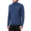 GANT Cotton Cable Half Zip, Blu Jeans Scuro Melange, L