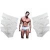 Navigare 6 Slip Uomo Elasticizzati Disponibili in Varie Fantasie Elastico Esterno Firmato (IT, Testo, XXL, Regular, Regular, 100 Slip Bianco 6 Pezzi)