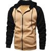 YawYews Felpa Uomo con Zip Hoodie con Cappuccio Leggera Sport Casual Inverno Imbottito S-2XL