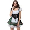 Generico Abito Tradizionale Dirndl Vestito da Donna Oktoberfest Tedesco Birra bavarniano da Donna Costume per Feste di Vestito Tradizionale Donna Costume Abito Tirolese da Abiti Adatto a Ragazze