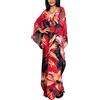 L-Peach Beach Caftano da Donna Oversize Camicia da Notte Boho Kimono Biniki Coprispalle Sarong Pareos