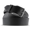 La Bottega del Calzolaio Cintura uomo donna cuoio nero, artigianale, made in italy, 4cm (105 cm (40/42 EU))