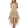 Kobilee Vestito Donna Elegante Lungo Nero Vintage Abito da Sera Wrap Scollo a V Manica Lunga Plus Size EU L