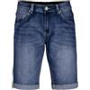 Coveri Bermuda jeans con baffatture e scoloriture uomo, Celeste 54