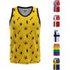 NW NATIONWEAR Gilet Uomo Birra Giallo Summerbeer - Vest Smanicato Divertente con Stampa Beer - Ideale per Estate, Feste e Party