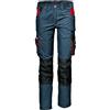 Sir Safety Systems Harrison Pantaloni da Lavoro Uomo - Rinforzi su Ginocchia e Tallone, Tasche Portautensili, Passante Martello, D-Ring e Vita Regolabile, Blu, 42