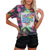hohololo Camicia da donna vintage anni '80 anni '90, con scritta 80s Baby 90s Made Me, stile retrò anni '80 anni '90, top casual da donna, Multicolore-B., XL