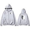 zhedu AOT Casual Outdoor Anime Felpa con Cappuccio con Cerniera Moda Popolare Giacca A Maniche Lunghe Giapponese Harajuku Y2k Streetwear