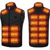 Generico Gilet Riscaldato per Uomo e Donna, 21 Elettrico Giubbotto Riscaldato 3 Temperatura Regolabile, Lavabile Giacca Riscaldata per Moto Pesca Lavoro(Black,XL)