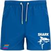 Zena Padel Costume Uomo Boxer | Zena Beach PRO - Stile Aggressivo, Anima Sportiva | Poliestere Riciclato | Asciugatura Rapida | Diversi Colori | Shark Squalo (IT, Testo, XXL, Regular, Regular, Blu Royal)