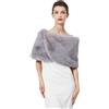 BEAUTELICATE Donna Pelliccia Sintetica Stola Elegante Coprispalle Scialle Winter per Abito da Sposa Matrimonio Invernale Cerimonia Sposa Damigella