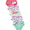 NEXT Ragazza Squishmallows - Confezione da 5 Slip in 100% Cotone Rosso/Verde 5 Anni-6 Anni