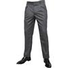 N+1 Pantalone Classico Elegante da Uomo in Vigogna Mezzo Peso con Pens Drop 4 100% Lana (IT, Numero, 46, Regular, Regular, Grigio Medio)