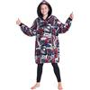 Marvel Spiderman Felpa Coperta con Cappuccio Bambini Ragazzo Pile Coperta Indossabile Hulk Captain America Thor Avengers Idee Regalo