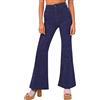 Generic Pantaloni da donna svasati in velluto a coste vintage a vita alta da donna Bootcut pantaloni in velluto a coste alla moda invernale pantaloni a campana pantaloni in velluto a coste Y2k Flare Jeans con