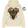 PROPAGANDA Felpa con Cappuccio Uomo Triangle Web Hoodie Limited Edition FW2025 e 20 Stickers Originale (IT, M, Regular, Regular, Bone + 20 Stickers)