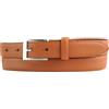 BELTINGER Cintura in pelle bovina da 2,5 cm | Cintura stretta per uomo e donna 25 mm | Cintura bombata in pelle, 85 cm (Gesamtlänge 100 cm)