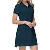 MoFiz Vestito Polo Donna Manica Corta Estate Sportivo Tenis Golf Dress