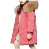 HAOLEI Cappotto per Bambini Giacca in Pile Spesso Cappotto Invernale regazza Impermeabile Pesante Sci Piumino Sintetico con Cappuccio Lungo Parka per Bambina