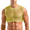 Amy Coulee Maglia da uomo a rete muscolare, verde, S
