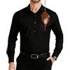 Casey Kevin Camicia Uomo Maniche Lunghe Anti Macchia Idrorepellente Bambu Elegante Camicia Uomo No Stiro Business per Matrimoni Libero Viaggi Ufficio, L