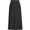 Generisch Gonna da donna, invernale, lunga, in lana, con alta percentuale di cotone, per la stagione fredda, colore: Nero, grigio scuro, M