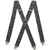 Pierrot Bretelle Uomo Larghe Vintage - Clip molto forti Regolabili Fino A 130cm - Bretelle Uomo Eleganti Artigianali Garantite A Vita
