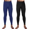 Hestya 2 Calzamaglie Lunghi Termici da Uomo Pantaloni a Strati Base per Stagione Fredda di Pile(S,Nero, Blu Scuro)