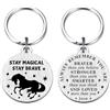 Richesele Portachiavi per amanti degli animali, regalo per donne e uomini, portachiavi ispiratore, regalo per migliori amici, lui lei, regalo di compleanno a tema animale, Natale, laurea, compleanno
