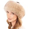 Futrzane Siberian Colbacco - Cappello in Pelle con Pelliccia da Donna Elegante