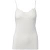 Ciocca Pura Luxury Canotta Donna Cashmere & Modal con Pizzo (IT, Testo, L, Regular, Regular, Bianco)