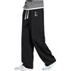Generic Pantaloni della Tuta Larghi da Uomo Confortevole Loose Fit Elegante Traspirante Loose Fit Pantaloni Tuta Pantalone Jogging Sport Pants Jogging Sport Pants Perfetti per attività Sportive