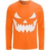 COSAVOROCK Vestiti Halloween Uomo Si Illumina al Buio Maglietta in Cotone | T-shirt di Halloween Fosforescente