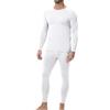 wirarpa Set Intimo Termico Uomo Cotone Maglia Lunghe Pantaloni Bianco S