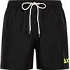 SUN68 Swim Pant with Logo Fluo Taglia L